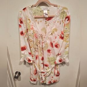 Lucy Pereda Lingerie NWT Short Nightgown Dress W/Panties M-Valentine Romantic